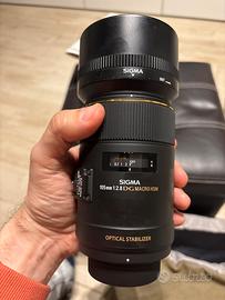 Obiettivo 105mm f2.8 ex dg macro os nikon