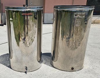 serbatoio inox  contenitore vino 500 litri