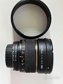 Samyang 85 mm f1.4 manual focus, nikon F