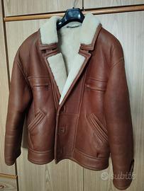 Giacca in vera pelle con interno in montone