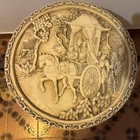 Tavolo da oppio vintage e statuette cinesi