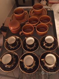 Servizio completo di tazze da the' e da caffè