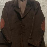 Giacca uomo velluto con toppe tg.48-50