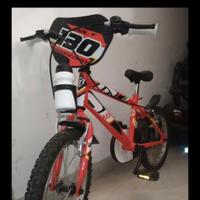 Bicicletta montata Bolt 16 rossa