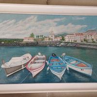 quadro stazzo dipinto ad olio su tela