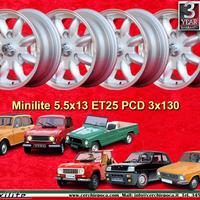 4 pz. cerchi Renault Minilite 5.5x13 ET25 R4 R5 R6