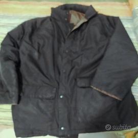 giubbotto nero con cappuccio retrattile xl