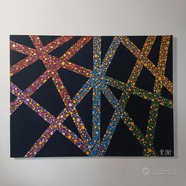 Quadro geometrico dot art - fatto a mano 30x40