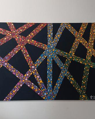Quadro geometrico dot art - fatto a mano 30x40
