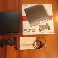 PS3 250 GB con scatola con controller e giochi
