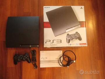 PS3 250 GB con scatola con controller e giochi