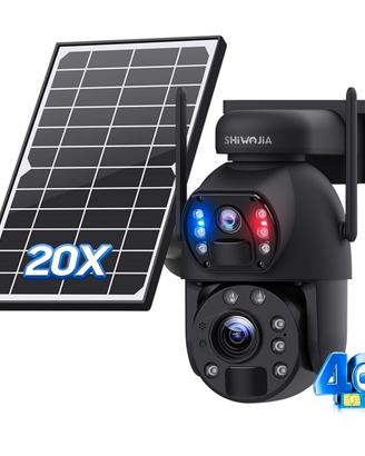20X Telecamera di Sorveglianza 4G Esterna
