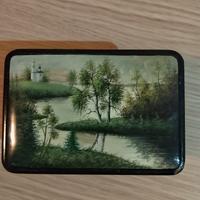 scatola vintage lacca russa ,fedoskino anni 70 