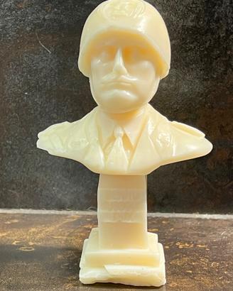 Candela busto Mussolini in cera d’oliva bio