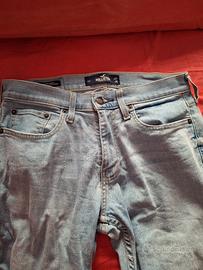 Jeans Uomo Super Skinny Hollister TG S Ita 46