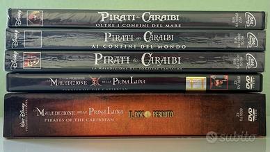 Set di 5 dvd della saga “Pirati dei Caraibi”
