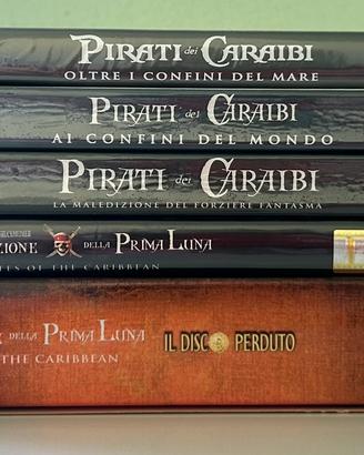 Set di 5 dvd della saga “Pirati dei Caraibi”