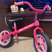 Bici senza pedali rosa