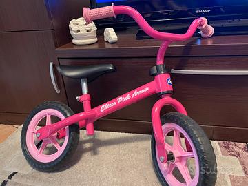 Bici senza pedali rosa