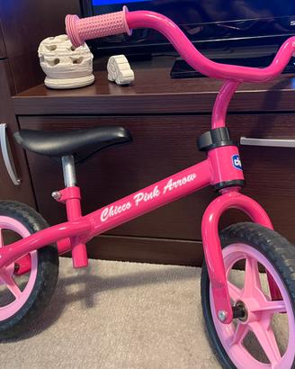 Bici senza pedali rosa