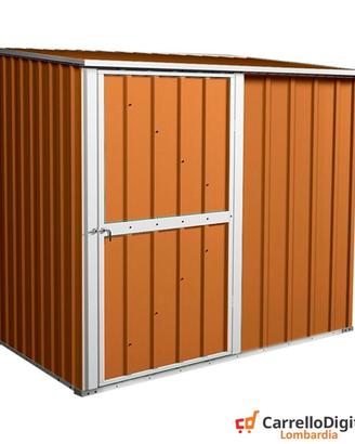 Box casetta giardino Acciaio 174x100 legno chiaro