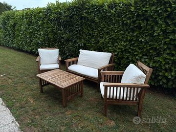 Set giardino in legno - 4 pezzi