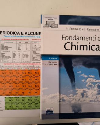 libro universitario di chimica + tavola periodica 