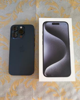 iPhone 15 pro 128 GB blu titanio