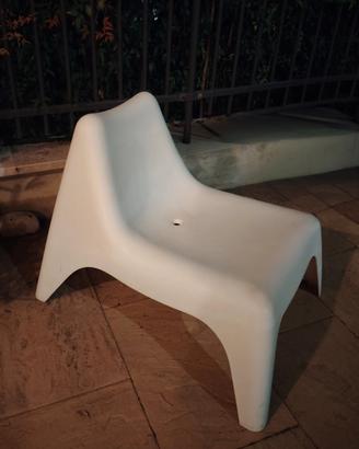 Poltrone bianche da giardino mod. Vago Ikea