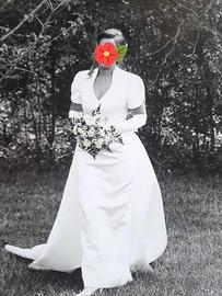 Abito sposa in seta tg44/46