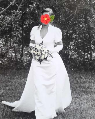 Abito sposa in seta tg44/46