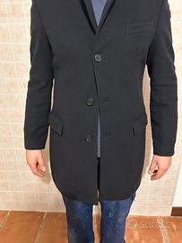 Cappotto uomo nero SISLEY