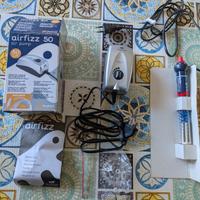 Aeratore e riscaldatore acquario.