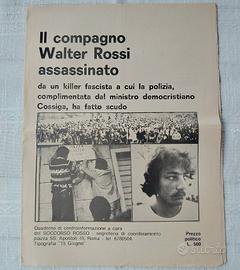 SOCCORSO ROSSO 1977 Omicidio Walter Rossi Roma 