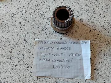 Ingranaggio motore Ape TM diesel 5 marce