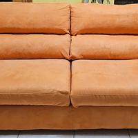 Divano poltronesofà 3 Posti Sfoderabile Arancio