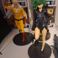 action figure one punch man - saitama & tatsumaki