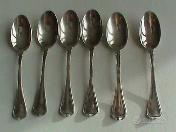 N. 6 CUCCHIAINI D'ARGENTO 800 USATI ANNI 30