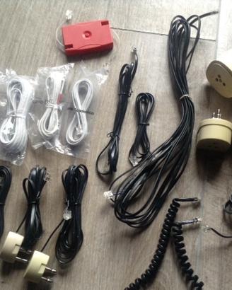 Cavi spine e prese telefoniche