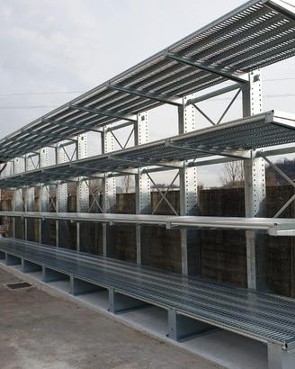Scaffalatura Cantilever, Portapallet, a Ripiani