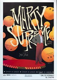 Poster Locandina Marty Supreme Timotheé Chalamet 
