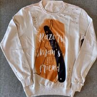 Felpa Estiva Collo a giro modello invecchiato tg S