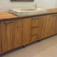 bagno in rovere vecchio gambe ferro maniglia chiod