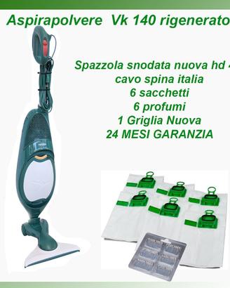 Folletto Vorwerk VK140 Rigenerato Originale con Sp