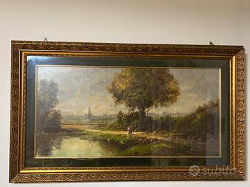 Grande Olio M. Marini 143x85 – paesaggio classico