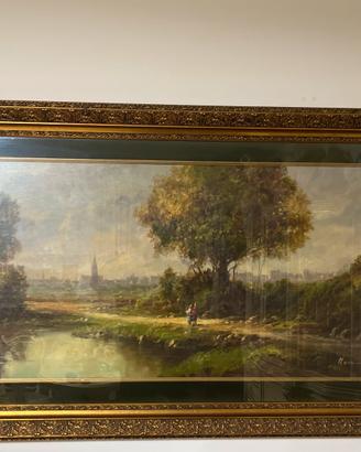 Grande Olio M. Marini 143x85 – paesaggio classico