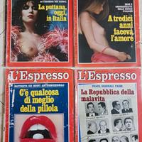 4 riviste settimanale L'Espresso 1980