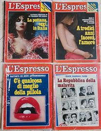 4 riviste settimanale L'Espresso 1980