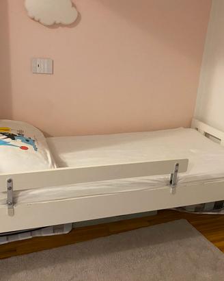 Letto Ikea Kritter + materasso + lenzuola +piumino