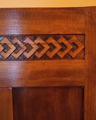 Letto inizio 900 in legno massello